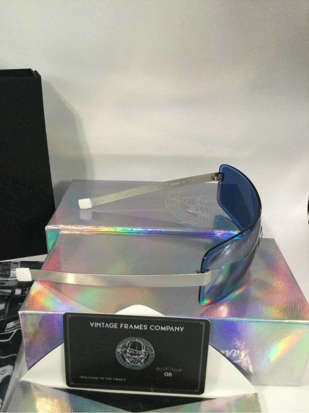 Courrèges Paris Rimless Blue Sunglasses
